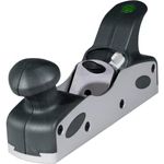 Ulmia Alu-Line Hobel (ohne Gravur, aus Aluminium + recycelbarem Kunststoff, Seitenteile wechselbar, Hobelhörnchen ergonomisch geformt, Handhobel, Holzhobel) HA48-1