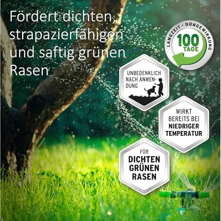 Substral Premium Langzeit Rasendünger für 200 m², 4 kg - Schnelle Grünwirkung, 100 Tage Langzeitnährstoffversorgung, staubfreies Granulat – Bild 5