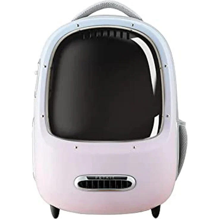 PETKIT Breezy 2 Smart Cat Carrier pink/Blue, belüftete Katzentransporttasche, Transportrucksack mit Belüftungssystem, Katzenrucksack mit App-Steuerung, Reiserucksack mit Belüftung für Katzen – Bild 1