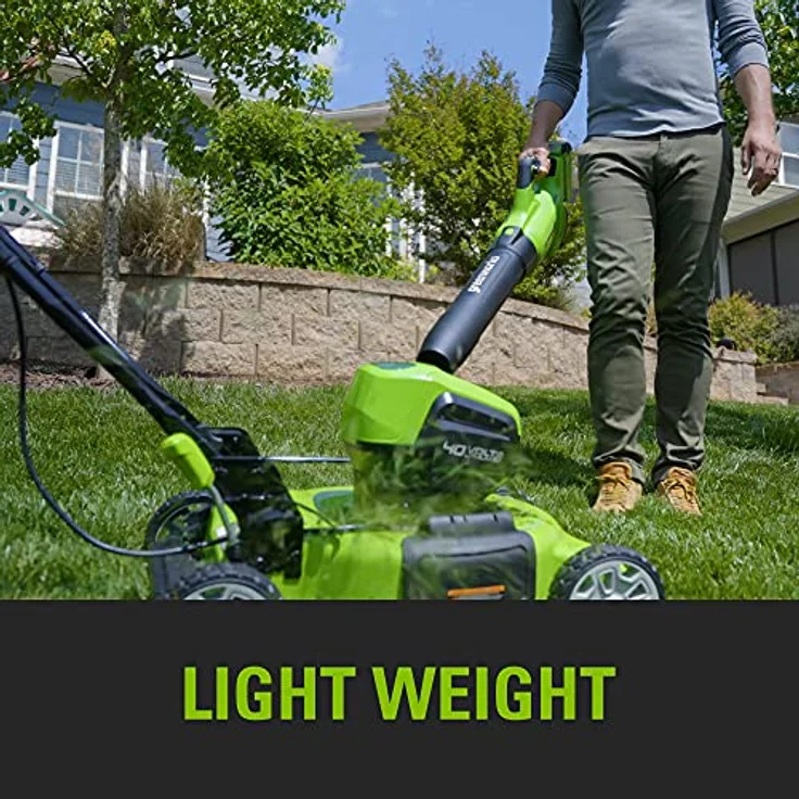 Greenworks G-Max Accu Bladblazer 40 V, akkubetriebener Laubsauger und -bläser mit bürstenloser Motorentechnologie, 2 Ah Akkus und Ladegerät, 2,2 kg, variable Geschwindigkeitsregelung – Bild 4