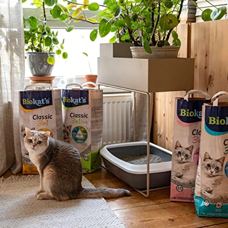 Biokat's Classic 3in1 ohne Duft - Klumpende Katzenstreu mit 3 unterschiedlichen Korngrößen - 1 Sack (1 x 10 L) – Bild 5