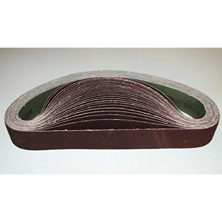 10 Stück Schleifband Gewebe 50 x 1020 mm Körnungen 100 P100 Bandschleifer Messerschleifer Schleifgerät Schleif Band Gewebeband Trocken Nass zb Schleifpapier Schleif-Mix Schleifbänder
