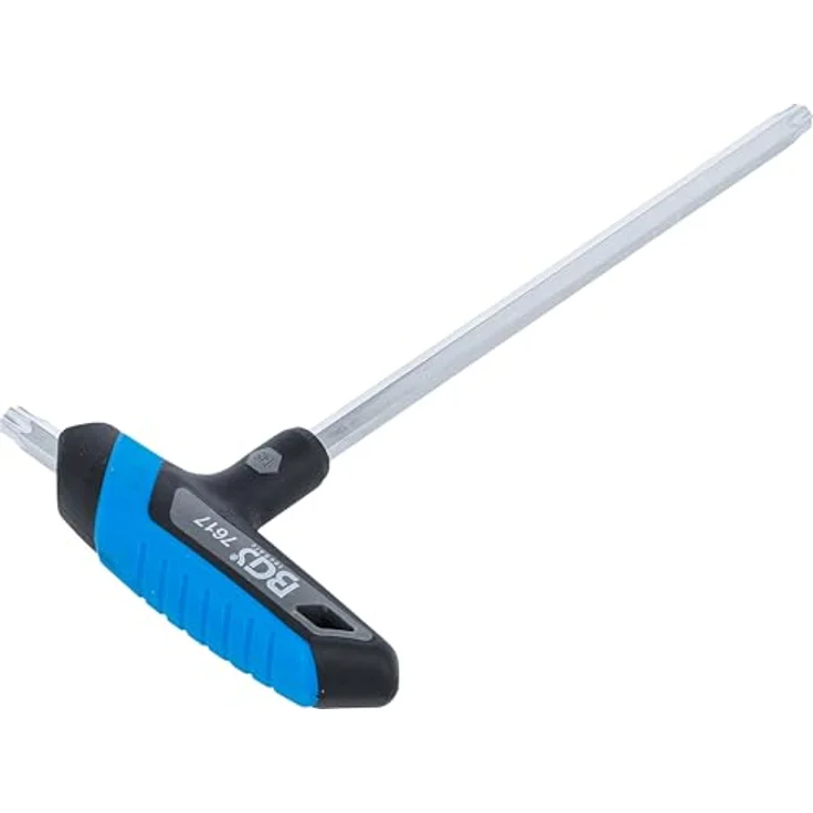 BGS 7617 Schraubendreher mit T-Griff für Torx Schraubenköpfe T45, Chrom-Vanadium-Stahl, matt verchromt – Bild 3