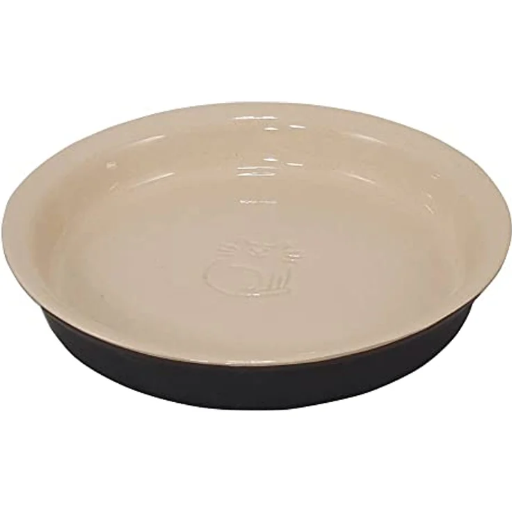 Nobby 82443 Katzen Keramik Schale Miska schwarz/Creme; Ø 16 x 2,5 cm, 0,25 l – Bild 1