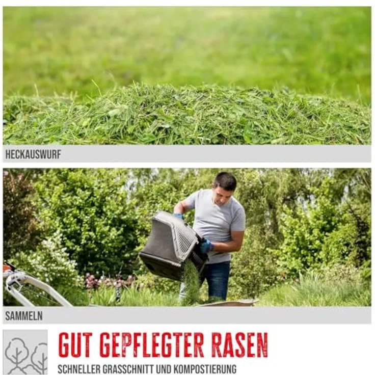 GUEDEAKTIVBANK Akku Rasenmäher 320/20-4, Brushless Motor, 3-fache Höhenverstellung, 30 l Grasfangbox – Bild 4