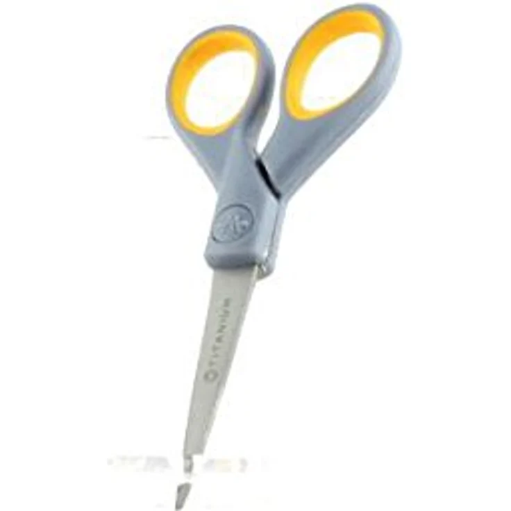Westcott Schere Titanium Super E-30450 00 13cm gelb/grau – Bild 3