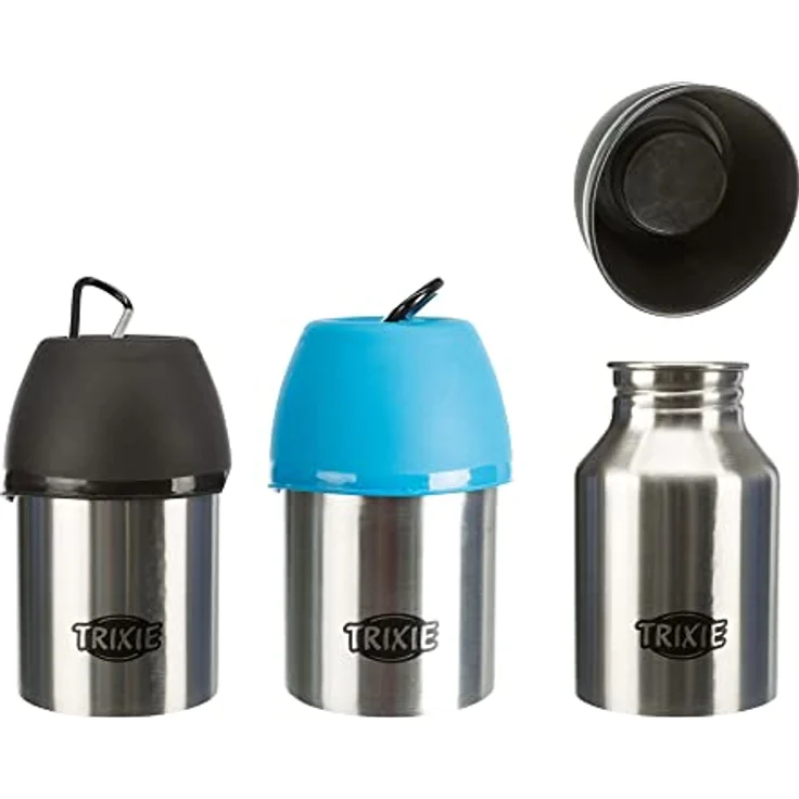 Trixie Flasche mit Trinknapf Edelstahl Kunststoff 700 ml – Bild 3