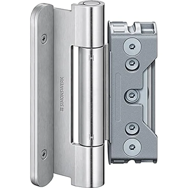 Simonswerk Haustürband Baka Protect 4010 3D STA verz. 160kg Holzhaustüren - Dreidimensional verstellbar, hohe Belastbarkeit, komfortable 3D-Verstellung