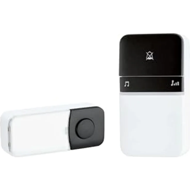 SilverCrest Kinetische Funktürklingel, batterielos, mit 2 Signalarten und 16 Tönen, spritzwassergeschützt, Reichweite 100 m