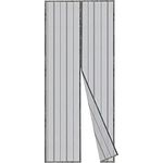 Sekey Magnet Fliegengitter Balkontür ohne Bohren, Türvorhang Fliegenschutz Schiebetür, Insektenschutz Vorhang Tür durch leichte Montage 110x220cm, Grau