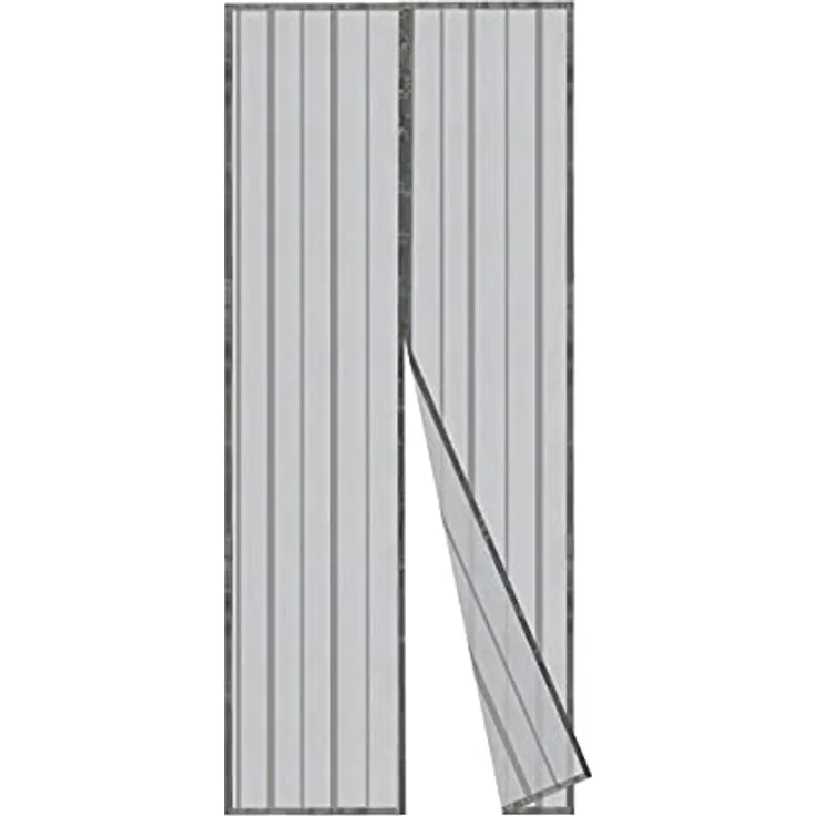Sekey Magnet Fliegengitter Balkontür ohne Bohren, Türvorhang Fliegenschutz Schiebetür, Insektenschutz Vorhang Tür durch leichte Montage 100x220cm, Grau - Preisvergleich