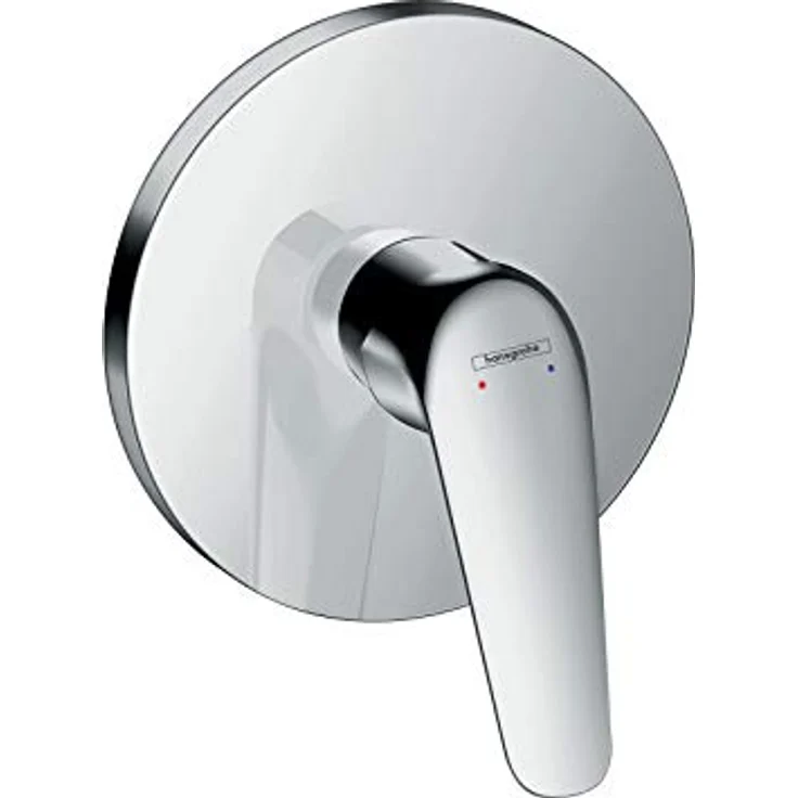 Hansgrohe Brausemischer Unterputz Novus Fertigset, Keramikmischsystem mit Temperatureinstellung, chrom, 31 l/min bei 3 bar – Bild 1