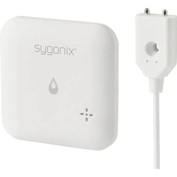 Sygonix SY-6735646 Wassermelder mit App-Steuerung, internem und externem Sensor, batteriebetrieben, zur Montage an Wand oder Boden – Bild 1