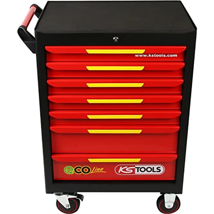 KS Tools 117.6144 Ecoline Werkstattwagen mit 42 isolierten Werkzeugen für Hybrid-und Elektrofahrzeuge, 910 x 750 x 550 mm – Bild 5