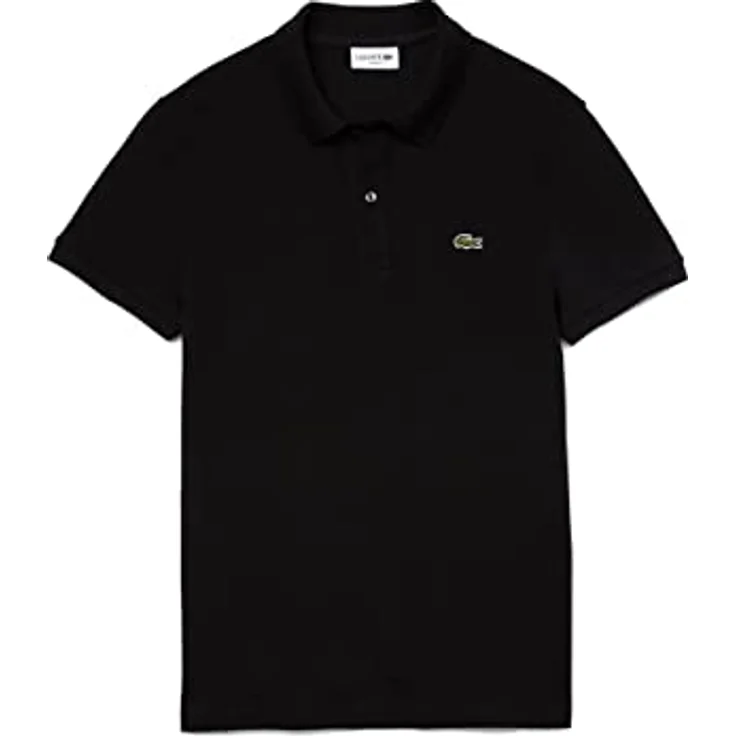 Lacoste Poloshirt 94% Baumwolle, 6% Elasthan, Größe L, Schwarz – Bild 2