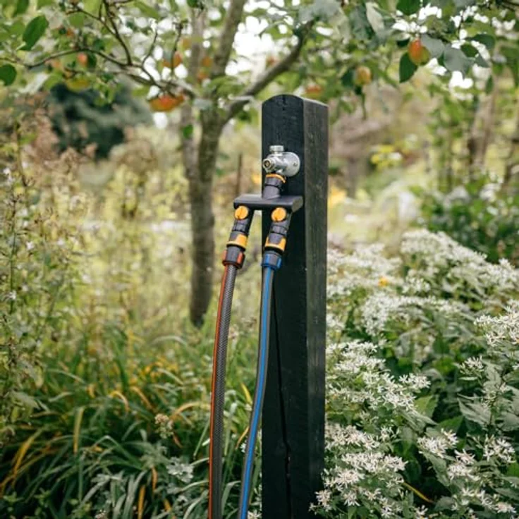Fiskars Comfort 2-Wege-Ventil, mit On/Off-Funktion für 2 Schläuche, für Wasserhahn Ø 21 mm (G 1/2"), Ø 26,5 mm (G 3/4") und Ø 33,3 mm (G 1") – Bild 6