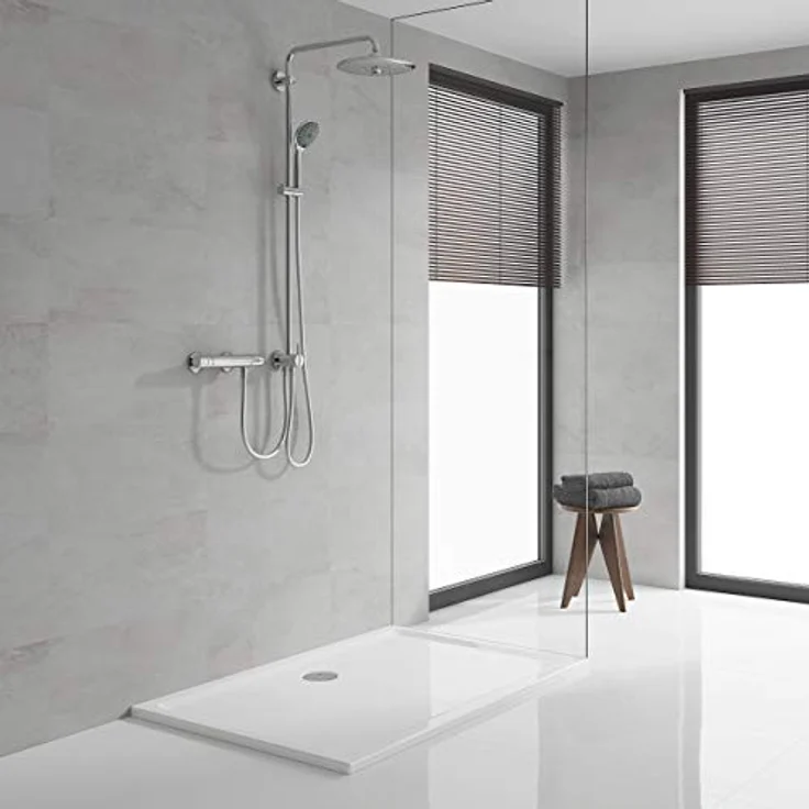 GROHE Vitalio Joy Shower System 260 - Duschsystem mit Umstellung (für die Wandmontage, 3 Strahlarten, Wechsel zwischen Hand- und Kopfbrause, Twistfree Brauseschlauch), chrom, 27357002 – Bild 3