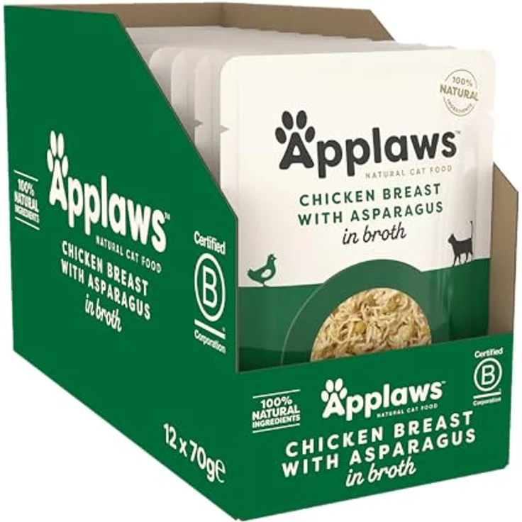 Applaws Chicken & Asparagus Pouch 12x70g – Bild 2