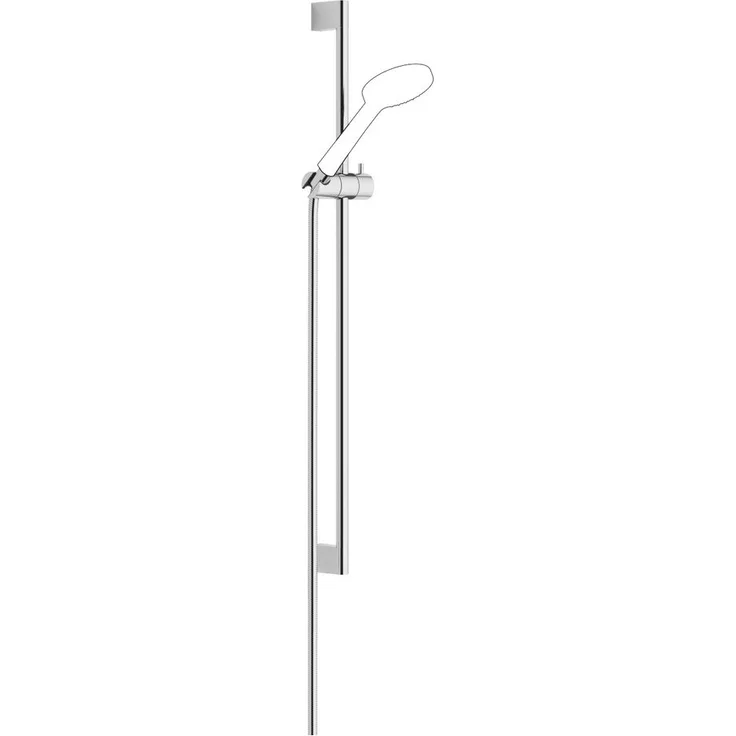 Dornbracht Duschgarnitur ohne Handbrause, Wandrohr mit Schieber und Schlauch 1750mm, Stichmaß 853mm, Chrom