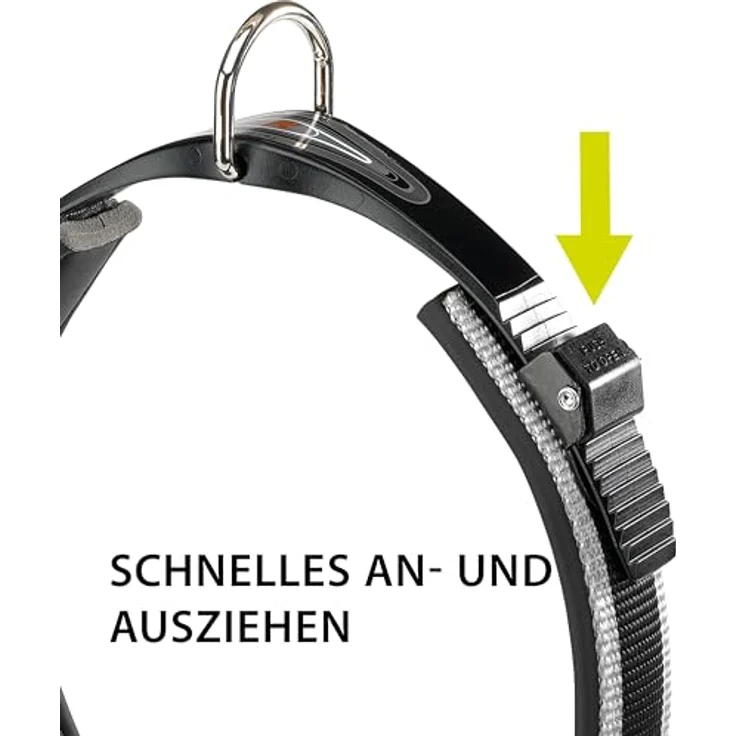 Ferplast Ergocomfort C25/60, Hundehalsband für große Hunde mit Mikroverstellung und weicher Polsterung, Silber – Bild 3