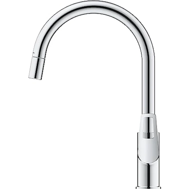 GROHE StartLoop - Einhand- Spültischarmatur (hoher Auslauf, herausziehbare Mousseurbrause, Schwenkbereich 360°, langlebig), chrom, 305560000 – Bild 4
