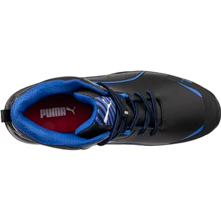 ISM KRYPTON BLUE MID Sicherheitsstiefel, EN ISO 20345:2022 S3, schwarz/blau, Gr. 46, Fiberglaskappe, rutschfeste MAX DUO-PU-Sohle – Bild 4