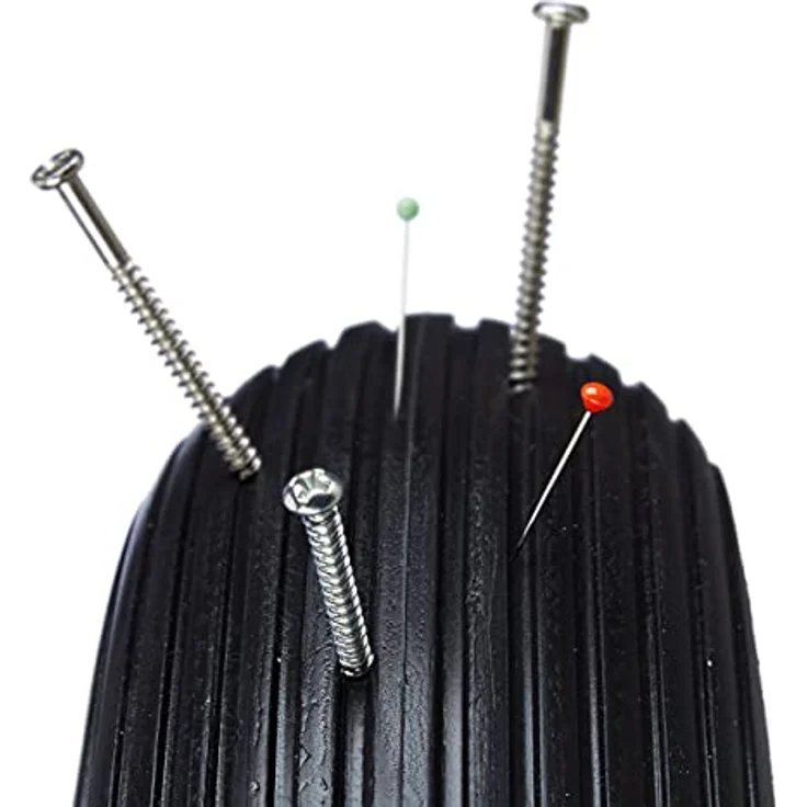 Produktbild von Relaxdays Schubkarrenrad PU 4.80-8 – Pannensicherer Vollgummireifen Mit Stahlfelge, 38,5 Cm Durchmesser, Traglast 120 Kg – Für Bollerwagen & Gartenkarren