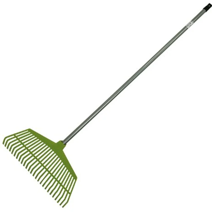 Laubbesen Kunststoff grün, mit Stiel ca. 130 cm 44cm Kehrbreite – Bild 3