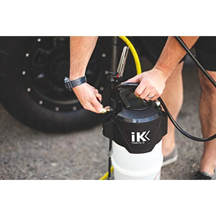 Goizper IK Foam PRO 12, Professioneller Schaum-Drucksprüher für Kfz-Reinigung, Schwarz – Bild 2