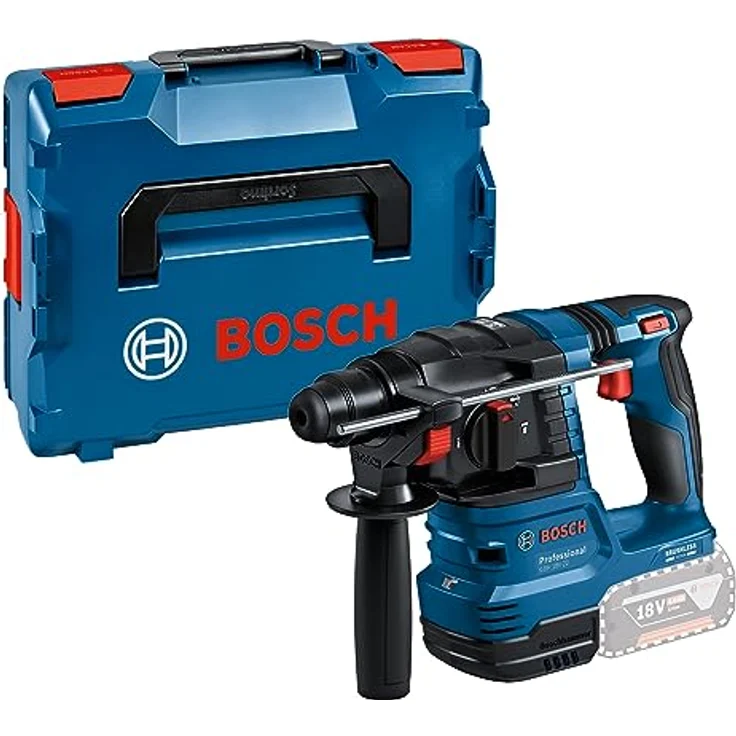 Bosch Professional 18V System Akku-Bohrhammer GBH 18V-22 (mit SDS plus, ideal zum Bohren von 6- bis 10-mm-Löchern, KickBack Control und Vibration Control, in L-BOXX) – Bild 1