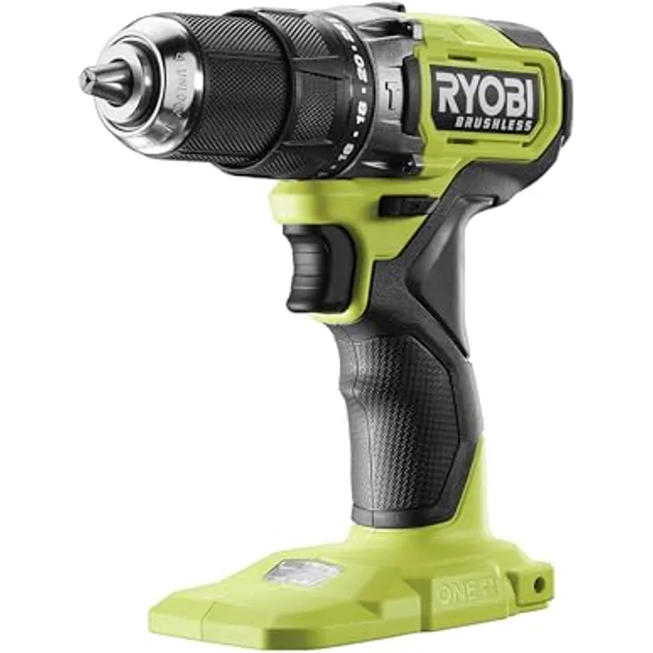 RYOBI 18 V ONE+ Brushless Akku-Schlagbohrschrauber RPD18BL1-0, max. Drehmoment 54 Nm, 13 mm Schnellspannbohrfutter, 2 Gänge, G5 GripZone, ohne Akku und Ladegerät