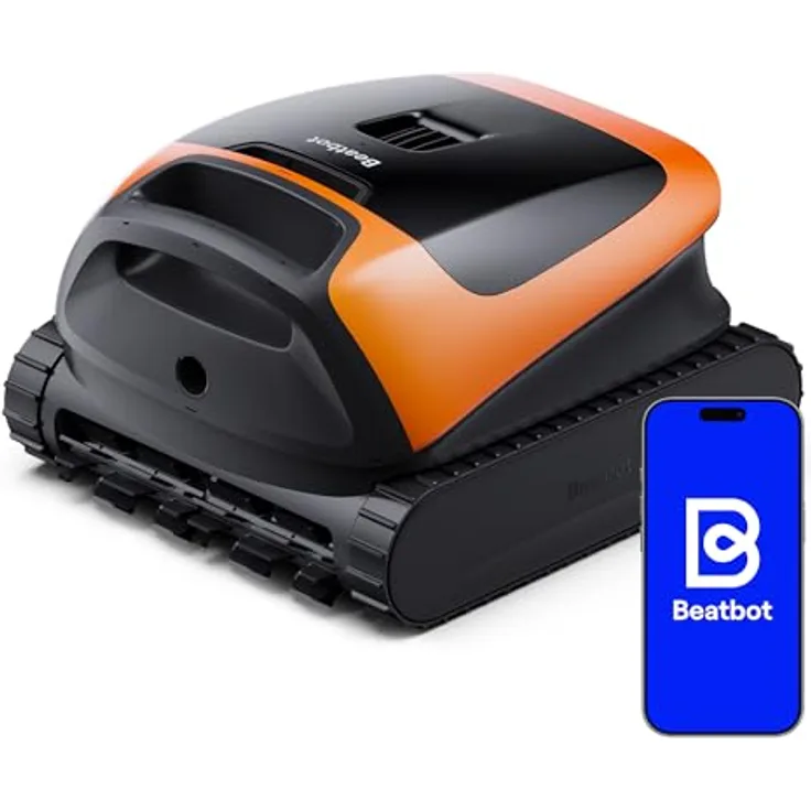 Beatbot Sora 30 Poolroboter, 25700 LPH Saugleistung, 3-Zonen-Reinigung, intelligentes Parken, 5 Stunden Laufzeit, 5 L Filterkorb, Orange