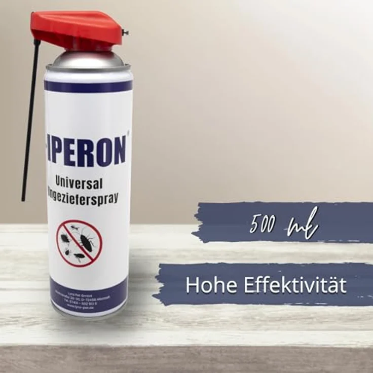 IPERON® Universal Ungezieferspray, 12 x 500 ml, effektive Schädlingsbekämpfung gegen Insekten, inklusive multifunktionalem Sprühkopf – Bild 3