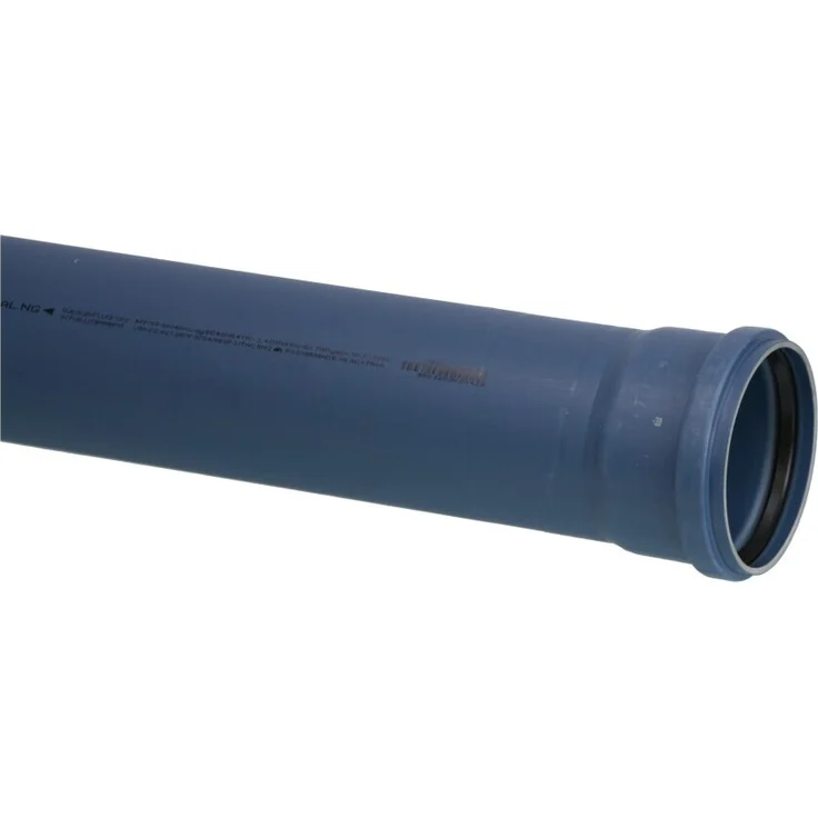 POLOPLAST POLO-KAL NG Steck-Muffenrohr DN 90, 150 mm, schalldämmend, blau, hohe Ringsteifigkeit