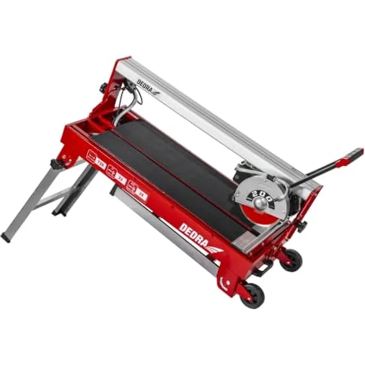 Dedra Fliesenschneidemaschine DED7818, 1200W, Schnittlänge 920 mm, Laserunterstützung, Eintauchfunktion, Nassbearbeitung, Stahl-Haupttisch 950x390 mm – Bild 5
