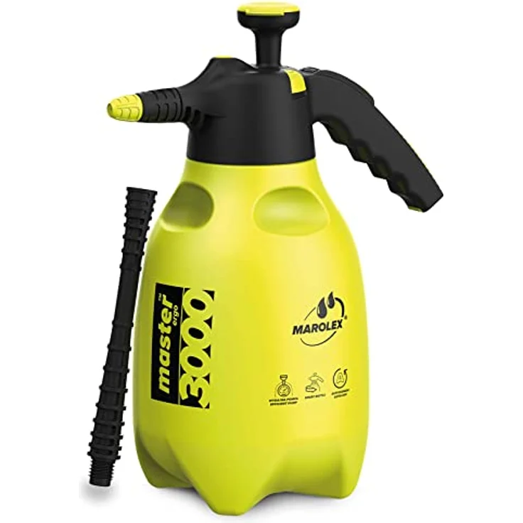 Marolex Handsprüher Master Ergo 3000, Drucksprüher mit 0,4 MPa Betriebsdruck und 15 cm Lanze, drehbarer Tank und automatische Knopfverriegelung – Bild 1
