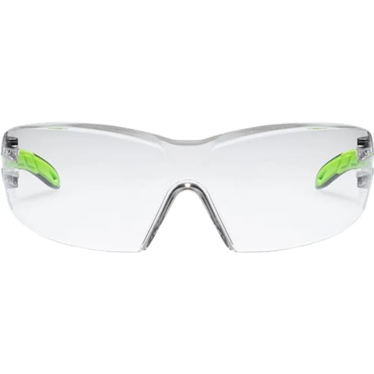 Uvex Pheos Schutzbrille - Supravision Excellence - Transparent-Schwarz-Grün – Bild 2