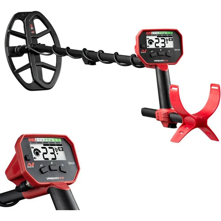 Minelab Metalldetektor Vanquish 340, Multifrequenz, mit V10 Suchspule, 3 Suchmodi