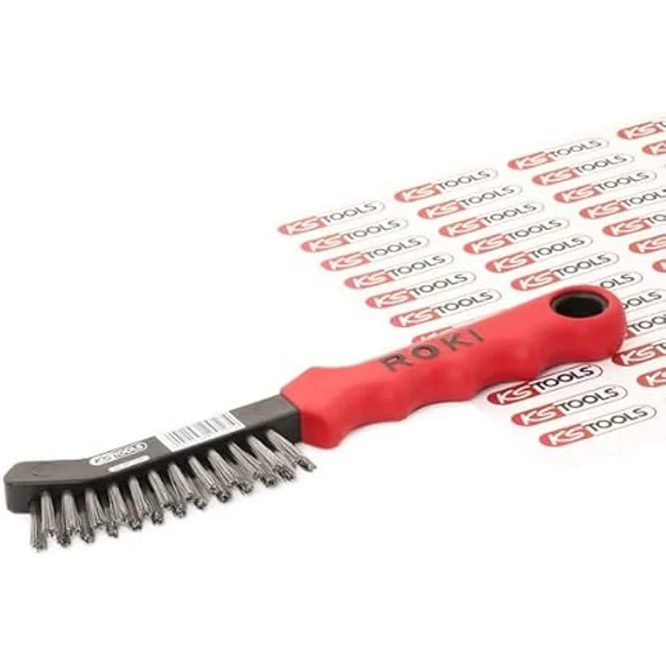 KS Tools 201.2320 Stahldraht-Bremssattel-Drahtbürste 2-reihig – Bild 3