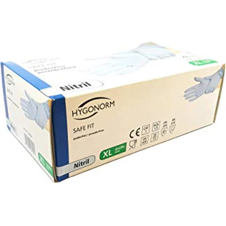 Nitril-Handschuhe ''SF'' PF - Gr. XL- 200stk - blau – Bild 6