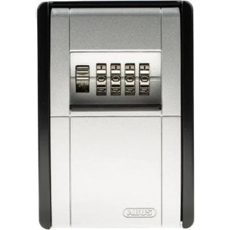 Abus, Schlüsseltresor + Schlüsselschrank, Schwarz, Silber Zink Schlüsselschrank mit Zahlenschloss für 20 Schlüssel, B 80mm, H 115 mm, Wan