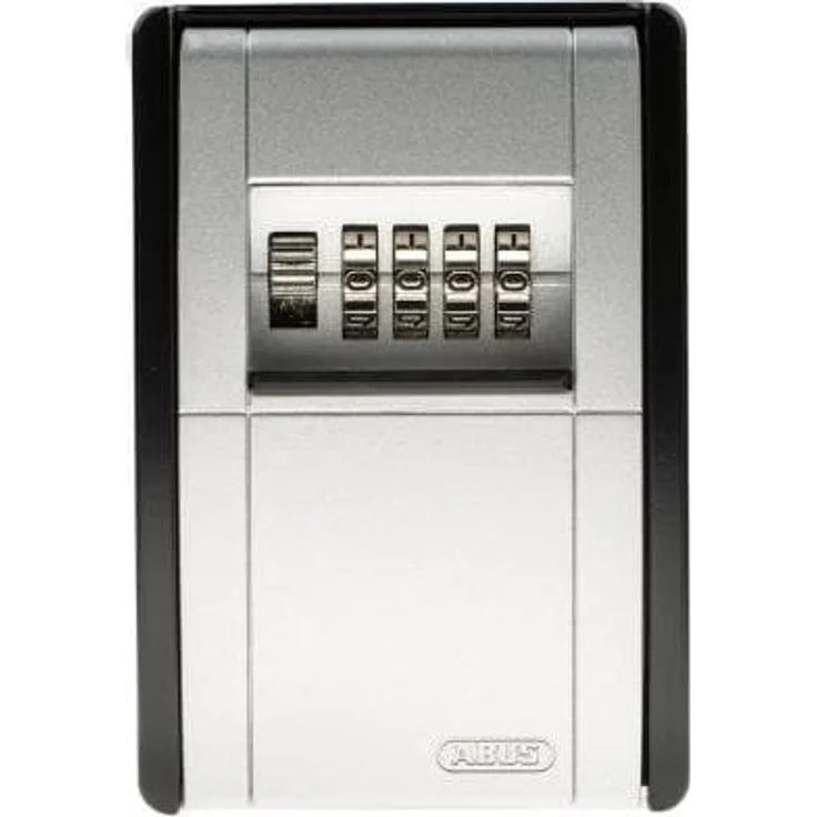 Abus, Schlüsseltresor + Schlüsselschrank, Schwarz, Silber Zink Schlüsselschrank mit Zahlenschloss für 20 Schlüssel, B 80mm, H 115 mm, Wan