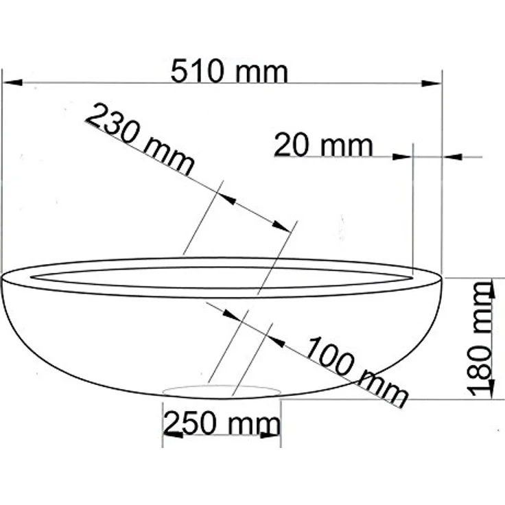 Elegant Einrichten Pflanzkübel Fiberglas Oval 51x23xH18cm Hochglanz-Weiß, pflegeleicht und frostsicher – Bild 8