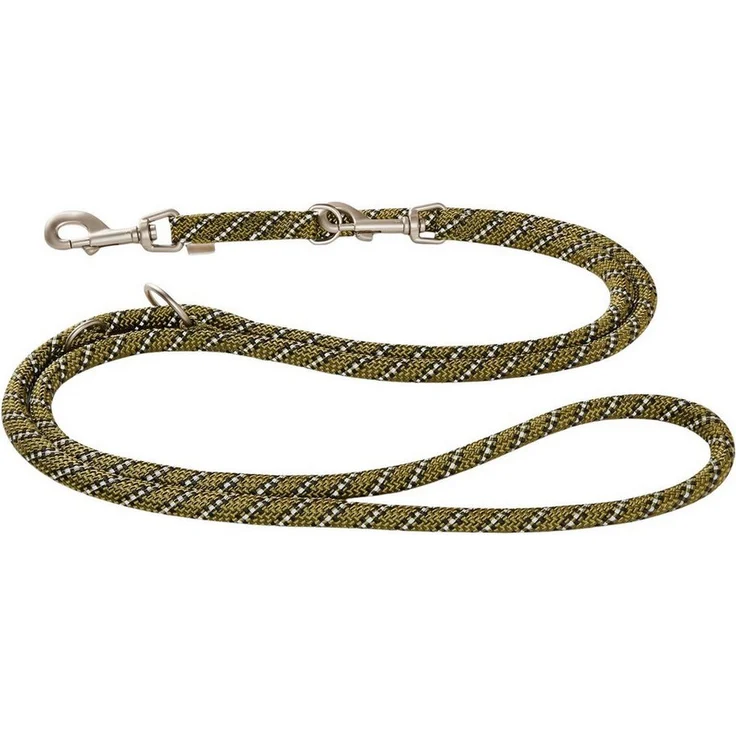 Wolters Hundeleine Führleine Everest, reflektierend, Nylon-Material, olive/schwarz – Bild 1