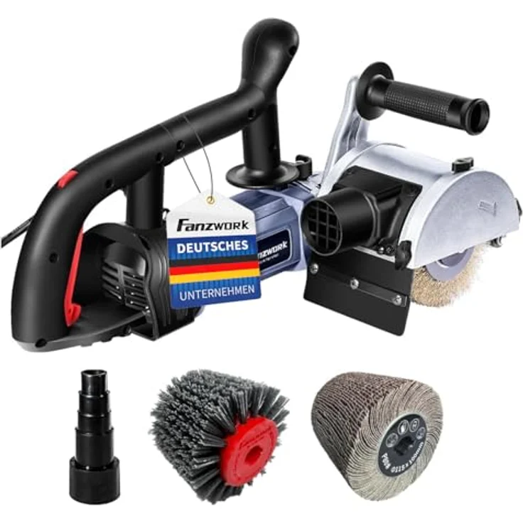 Fanzwork FANZWORK V2 Poliermaschine, 1500W Satiniermaschine mit Staubabsaugung und Zubehör – Bild 1