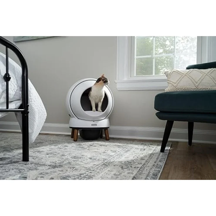 PetSafe ScoopFree SmartSpin Selbstreinigende Katzentoilette – Moderne Geruchskontrolle – App-gesteuert mit Gesundheitsüberwachung – Für Jede Streu geeignet – Bis zu 2 Wochen automatische Reinigung – Bild 2
