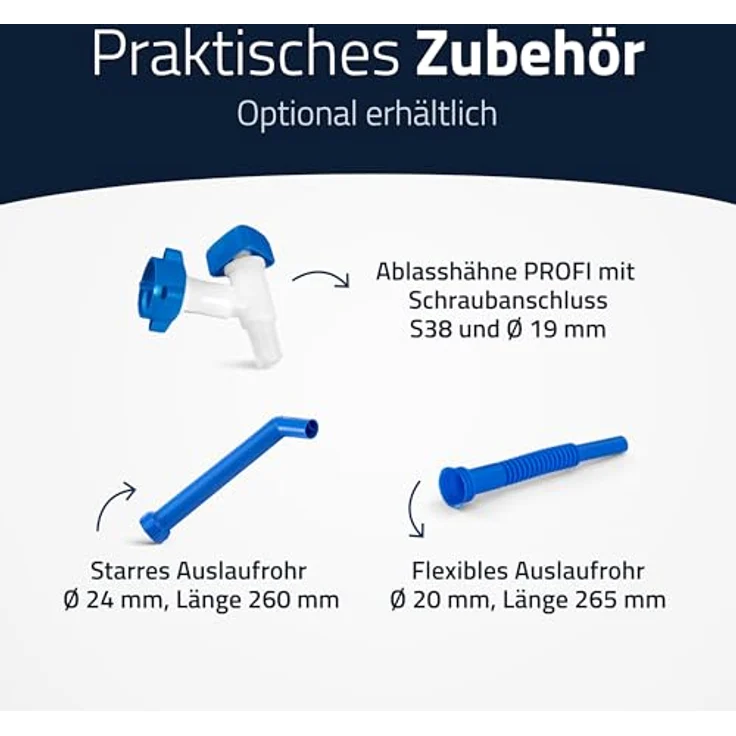 Wasserkanister 2l HD-PE lebensmittelbeständig H270xB147xT80mm HÜNERSDORFF – Bild 10