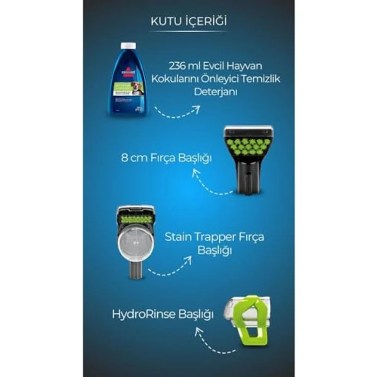 Bissell Multi-Sauger SpotClean Pet Plus, Nass- und Trockensauger mit Fleckenfänger-Aufsatz und Zwei-Tank-Technologie – Bild 3