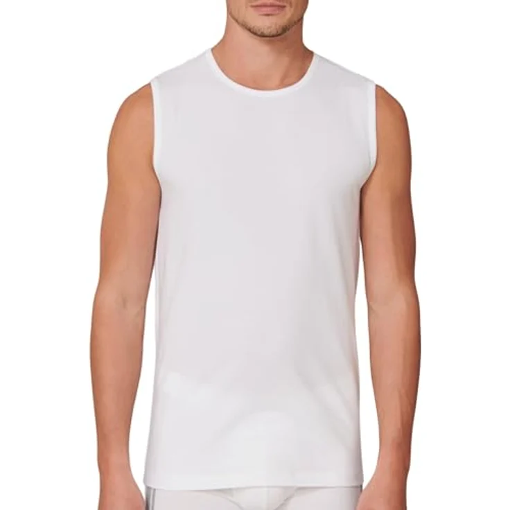 Schiesser Herren Unterhemd, 5er Pack aus 95% Organic Cotton, Weiss – Bild 2