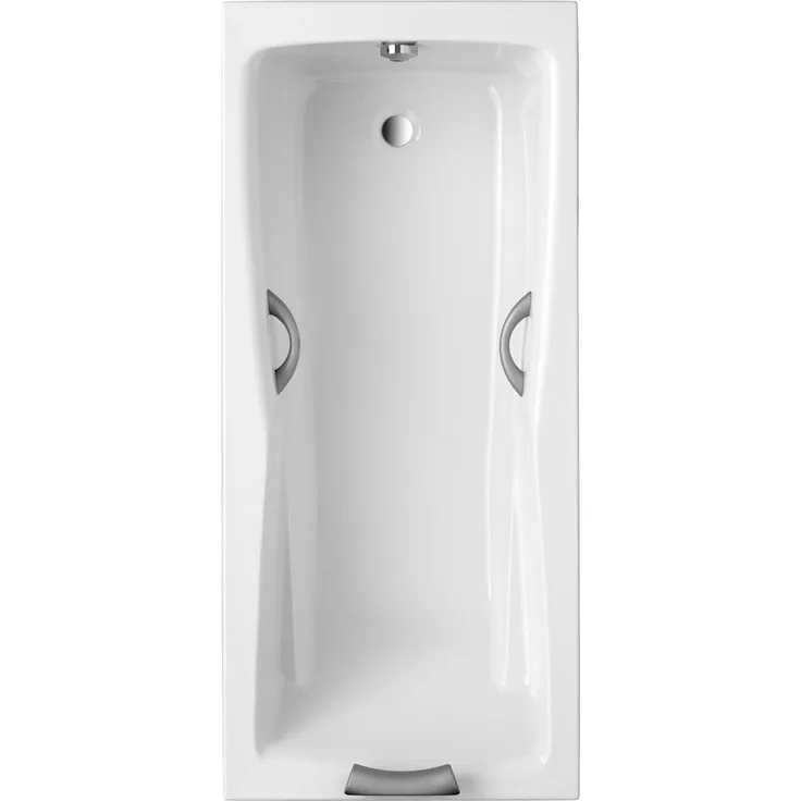 Ottofond Badewanne Atlanta 180 x 80 cm, weiß - XXL-Format, Sanitäracryl, 260 L Fassungsvermögen